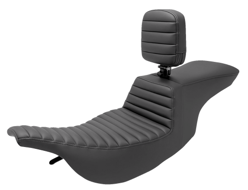 SADDLEMEN Tour Step Up Seat - Rider Backrest - Tuck-n-Roll - FL '97-'07 - 897-07-191BR - PartsOutlet.com.au