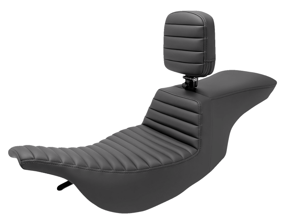 SADDLEMEN Tour Step Up Seat - Rider Backrest - Tuck-n-Roll - FL '97-'07 - 897-07-191BR - PartsOutlet.com.au