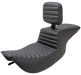 SADDLEMEN Tour Step Up Seat - Rider Backrest - Tuck-n-Roll - FLHR/FLHX '97-'07 - 897-06-191BR - PartsOutlet.com.au