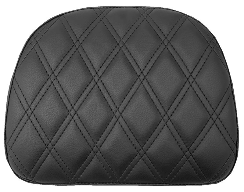 SADDLEMEN Touring Sissy Bar Pad - Black - Lattice Stitch - Indian '14-'22 - 061143 - PartsOutlet.com.au