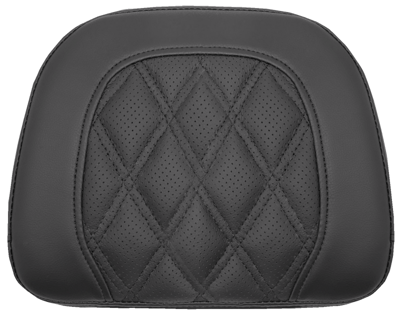 SADDLEMEN Roadsofa Sissy Bar Pad - Black - Lattice Stitch - Indian '14-'22 - 061144 - PartsOutlet.com.au