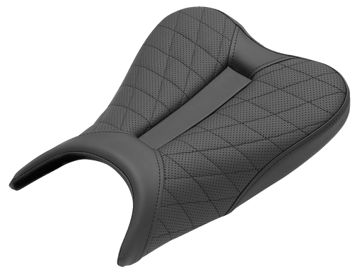 SADDLEMEN Track Seat - Lattice Stitch - Black - Ninja 400 '18-'22 - 0810-K079 - PartsOutlet.com.au