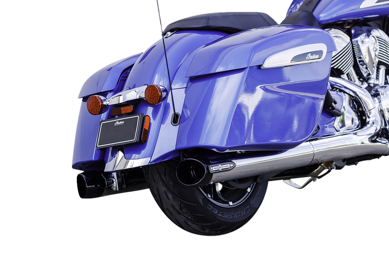 S&S CYCLE Broadhead Slip-Ons with Slashcut End Caps for Challenger and Chieftain - Chrome 550-1076 - PartsOutlet.com.au