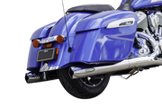 S&S CYCLE Fishtail Slip-Ons for Indian Challenger and Chieftain - Chrome 550-1077 - PartsOutlet.com.au
