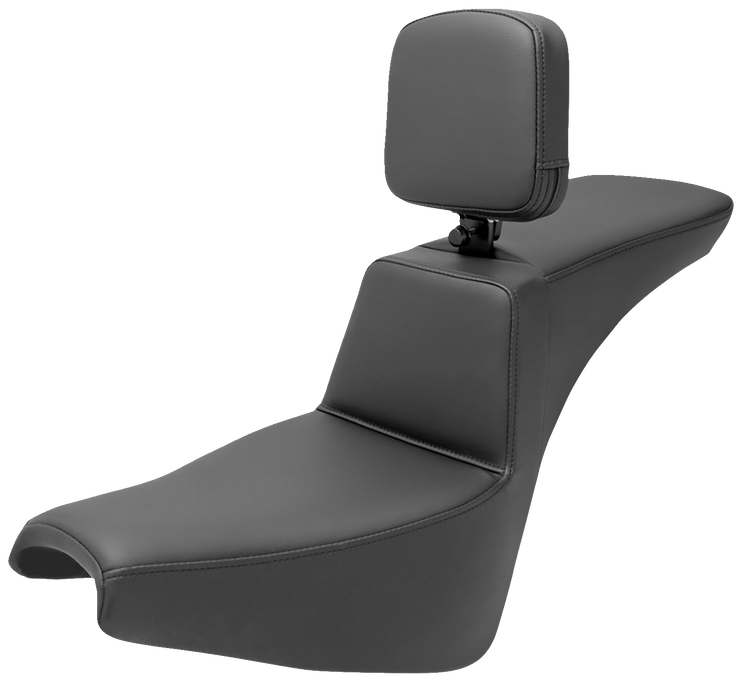 SADDLEMEN Tour Step Up Seat - Rider Backrest - Plain - FXBB/FXST '18-'24 - 818-30-194BR - PartsOutlet.com.au