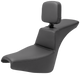 SADDLEMEN Tour Step Up Seat - Rider Backrest - Plain - FXBB/FXST '18-'24 - 818-30-194BR - PartsOutlet.com.au