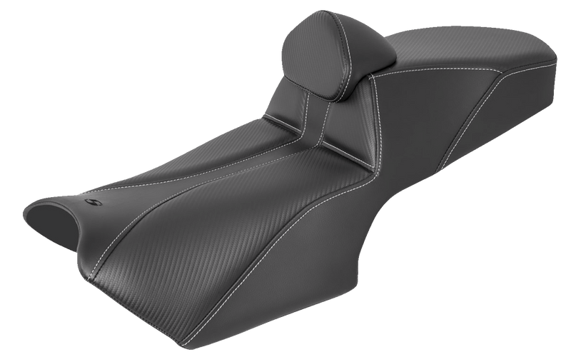 SADDLEMEN Adventure Tour Seat - w/ Backrest - Black - BMW '19-'22 - 0810-BM54BR - PartsOutlet.com.au