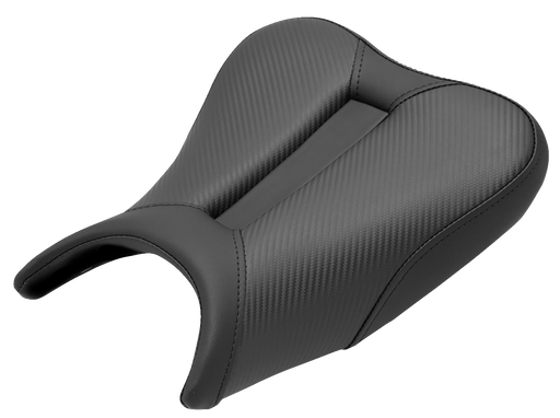 SADDLEMEN Track Seat - Solo - Carbon Fiber - Black - Ninja 400 '18-'22 - 0810-K080 - PartsOutlet.com.au