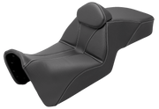 SADDLEMEN Adventure Tour Seat - Low - w/ Backrest - Black - Pan Am '21-'24 - 821-34-201BR - PartsOutlet.com.au