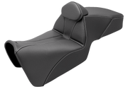 SADDLEMEN Adventure Tour Seat - w/ Backrest - Black - Pan Am '21-'24 - 821-34-200BR - PartsOutlet.com.au