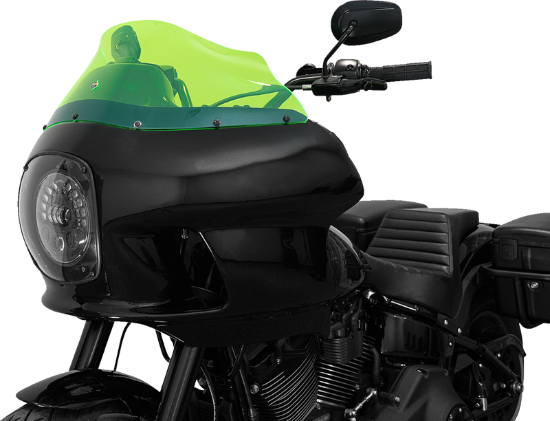 KLOCK WERKS Kolor Flare Windshield - 9" - Green Ice - FXRP - KWW-02-0610