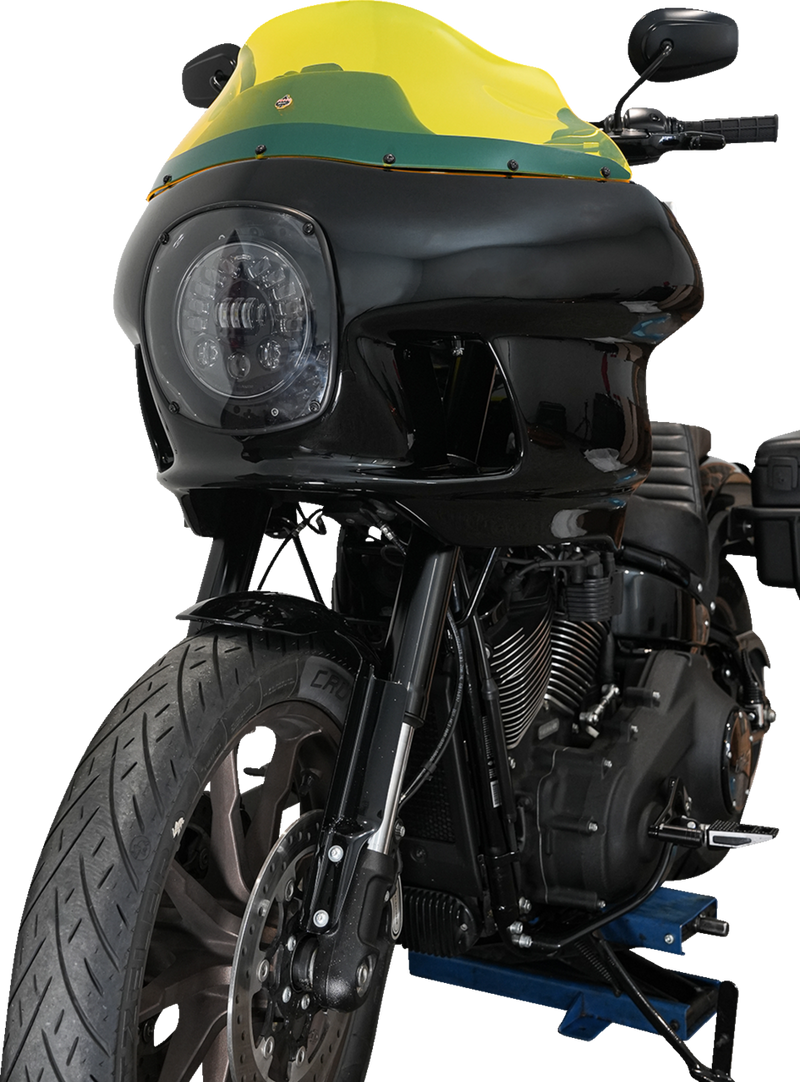 KLOCK WERKS Kolor Flare Windshield - 9" - Yellow Ice - FXRP - KWW-02-0609
