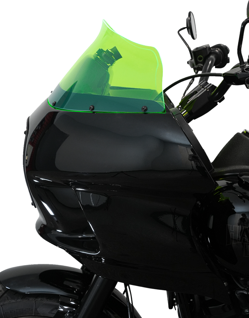 KLOCK WERKS Kolor Flare Windshield - 9" - Green Ice - FXRP - KWW-02-0610