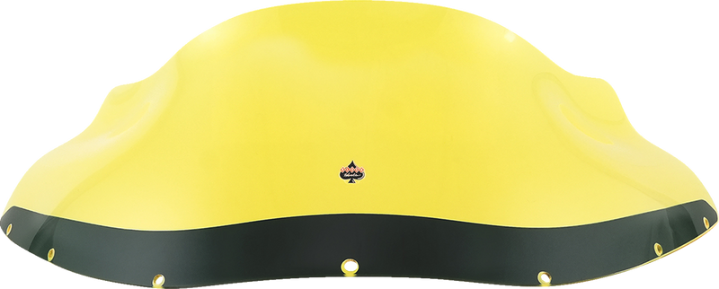 KLOCK WERKS Kolor Flare Windshield - 9" - Yellow Ice - FXRP - KWW-02-0609
