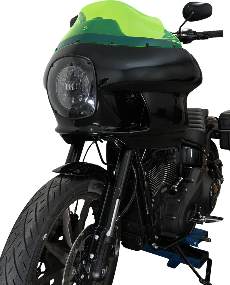 KLOCK WERKS Kolor Flare Windshield - 9" - Green Ice - FXRP - KWW-02-0610
