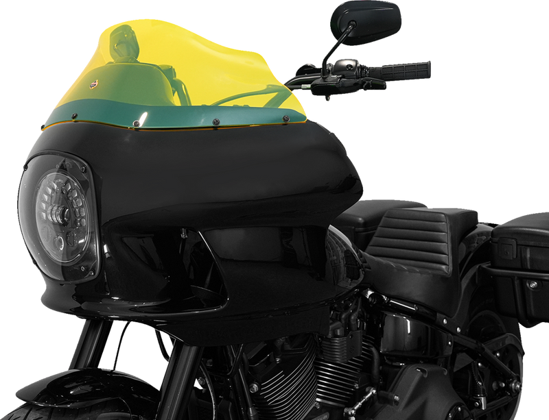 KLOCK WERKS Kolor Flare Windshield - 9" - Yellow Ice - FXRP - KWW-02-0609