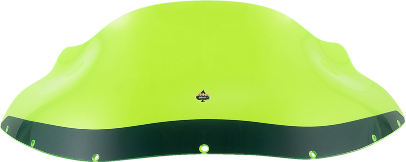 KLOCK WERKS Kolor Flare Windshield - 9" - Green Ice - FXRP - KWW-02-0610