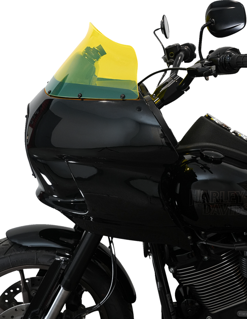 KLOCK WERKS Kolor Flare Windshield - 9" - Yellow Ice - FXRP - KWW-02-0609