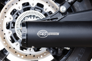 S&S CYCLE 2:1 Black Grand National Exhaust system for Indian Scout 4111-266 - PartsOutlet.com.au