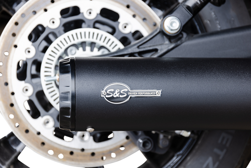 S&S CYCLE 2:1 Black Grand National Exhaust system for Indian Scout 4111-266 - PartsOutlet.com.au