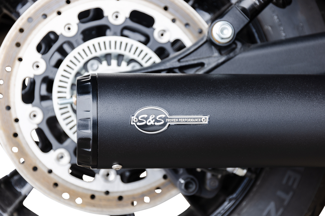 S&S CYCLE 2:1 Black Grand National Exhaust system for Indian Scout 4111-266 - PartsOutlet.com.au