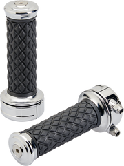 BILTWELL Grips - Alumicore - CSTEM - Chrome 6606-105-01 - PartsOutlet.com.au