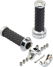 BILTWELL Grips - Alumicore - CSTEM - Chrome 6606-105-01 - PartsOutlet.com.au
