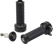 BILTWELL Grips - Alumicore - Custom Applications - Black 6606-201-01 - PartsOutlet.com.au