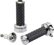 BILTWELL Grips - Alumicore - CSTEM - Chrome 6606-105-01 - PartsOutlet.com.au