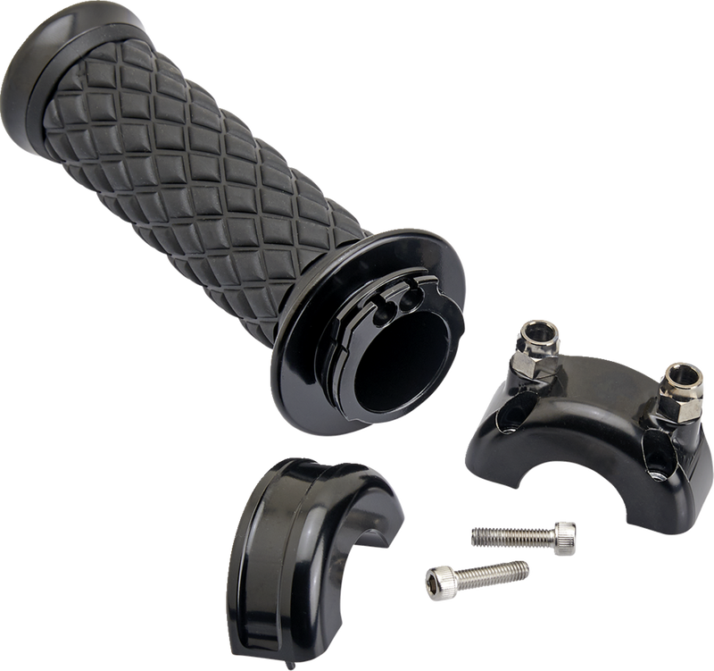 BILTWELL Grips - Alumicore - Custom Applications - Black 6606-201-01 - PartsOutlet.com.au