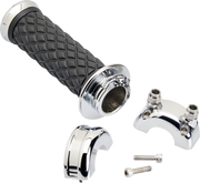BILTWELL Grips - Alumicore - CSTEM - Chrome 6606-105-01 - PartsOutlet.com.au