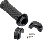 BILTWELL Grips - Alumicore - Custom Applications - Black 6606-201-01 - PartsOutlet.com.au