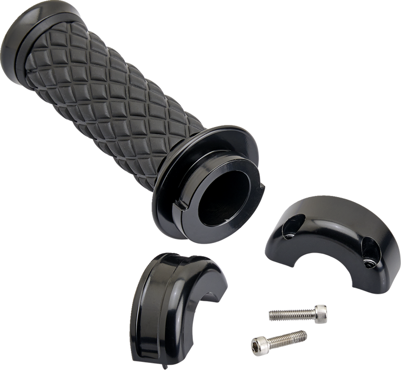 BILTWELL Grips - Alumicore - Custom Applications - Black 6606-201-01 - PartsOutlet.com.au