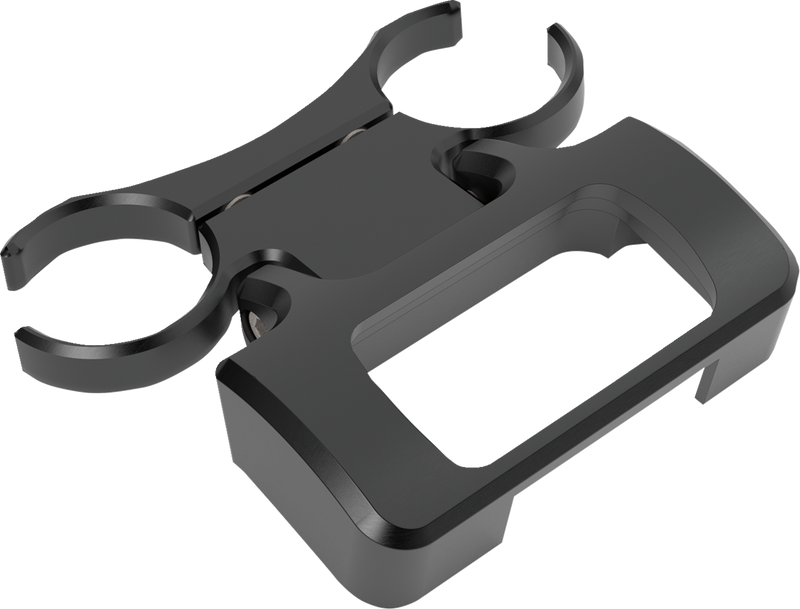LA CHOPPERS T-Bar Gauge Mount - Single - Black - 1" Diameter - Softail '18-'22 - LA-7398-00B