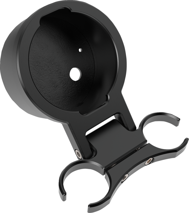 LA CHOPPERS T-Bar Gauge Mount - Single - Black - 1.00" Diameter - LA-7398-01B