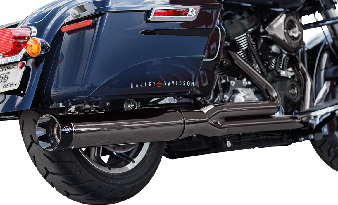 S&S CYCLE 2-into-1 Lava Chrome Sidewinder Exhaust System - Race Only 550-1087 - PartsOutlet.com.au