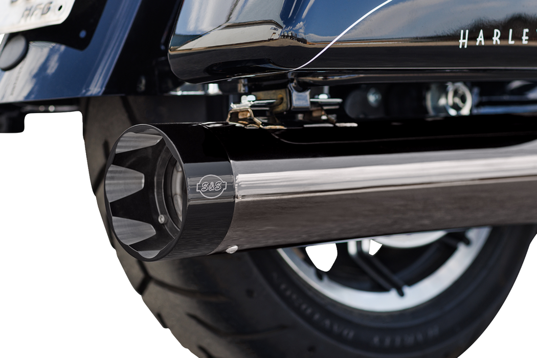 S&S CYCLE 2-into-1 Lava Chrome Sidewinder Exhaust System - Race Only 550-1087 - PartsOutlet.com.au