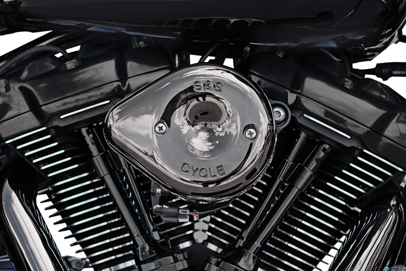 S&S CYCLE Stealth Mini Teardrop Air Cleaner - M8 - 2017 - 2023* - Lava Chrome 170-0782 - PartsOutlet.com.au