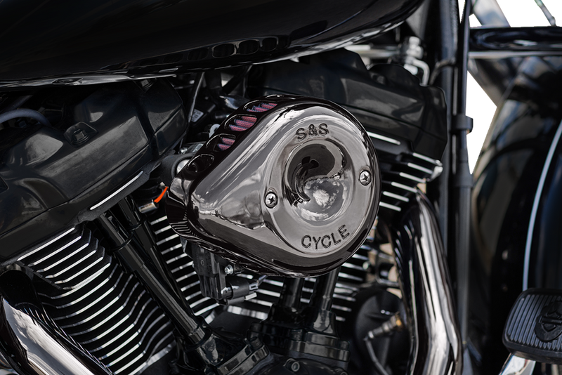 S&S CYCLE Stealth Mini Teardrop Air Cleaner - M8 - 2017 - 2023* - Lava Chrome 170-0782 - PartsOutlet.com.au