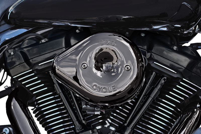 S&S CYCLE Stealth Teardrop Air Cleaner Cover - M8 - Lava Chrome 170-0779 - PartsOutlet.com.au