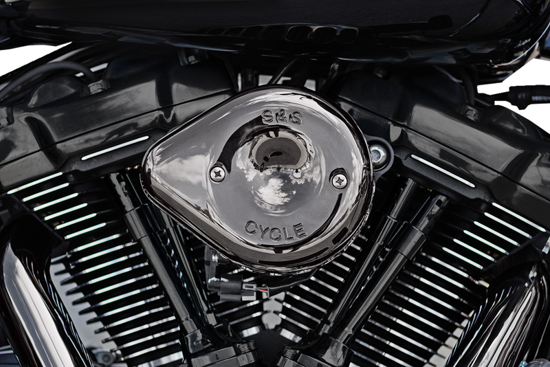 S&S CYCLE Stealth Mini Teardrop Air Cleaner Cover - M8 - Lava Chrome 170-0780 - PartsOutlet.com.au