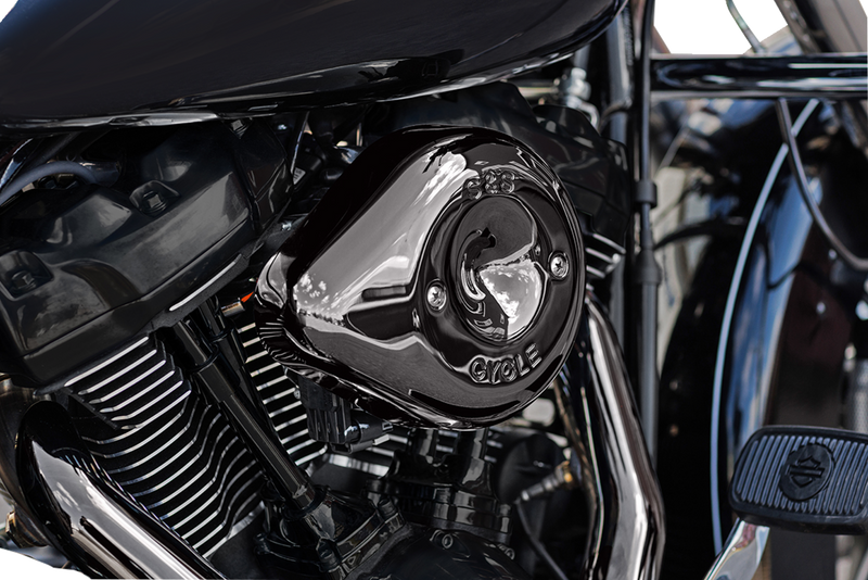 S&S CYCLE Stealth Teardrop Air Cleaner Cover - M8 - Lava Chrome 170-0779 - PartsOutlet.com.au