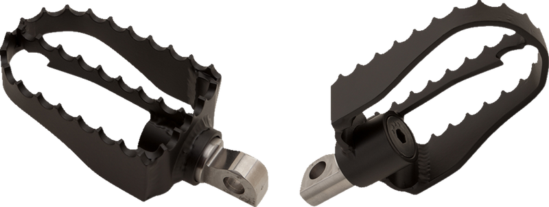 BURLY BRAND MX Footpegs - Driver/Passenger - Black - Harley-Davidson 1997-2019 - B13-1009B - PartsOutlet.com.au
