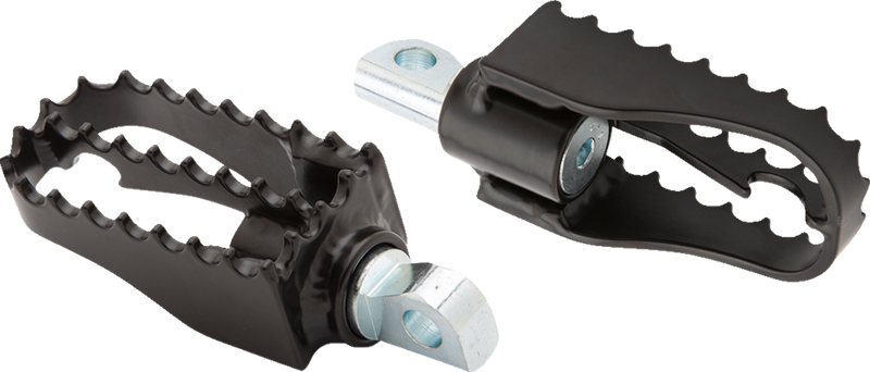 BURLY BRAND MX Mini Footpegs - Driver/Passenger - Black - Harley-Davidson 1997-2019 - B13-1010B - PartsOutlet.com.au