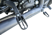 BURLY BRAND MX Mini Footpegs - Driver/Passenger - Black - Harley-Davidson 1997-2019 - B13-1010B - PartsOutlet.com.au