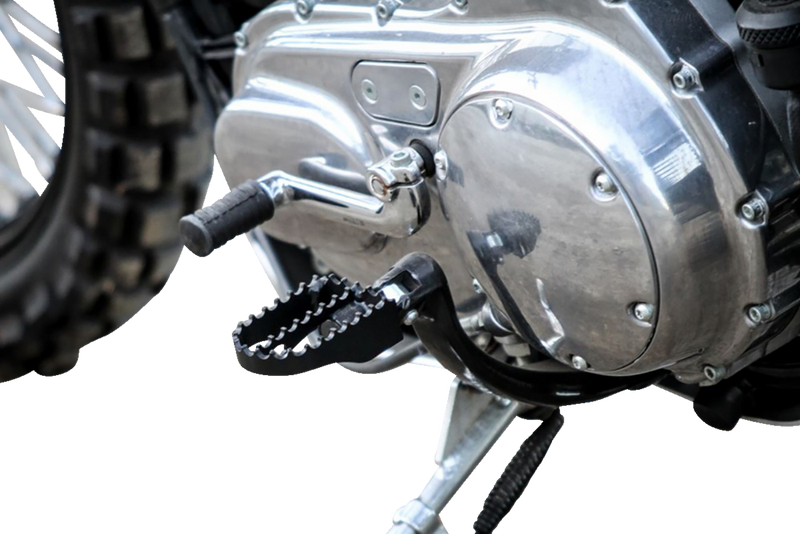 BURLY BRAND MX Footpegs - Driver/Passenger - Black - Harley-Davidson 1997-2019 - B13-1009B - PartsOutlet.com.au