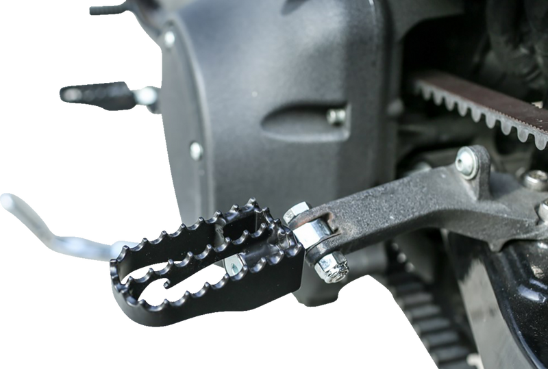 BURLY BRAND MX Mini Footpegs - Driver/Passenger - Black - Harley-Davidson 1997-2019 - B13-1010B - PartsOutlet.com.au