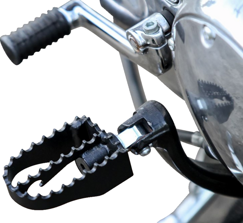 BURLY BRAND MX Footpegs - Driver/Passenger - Black - Harley-Davidson 1997-2019 - B13-1009B - PartsOutlet.com.au