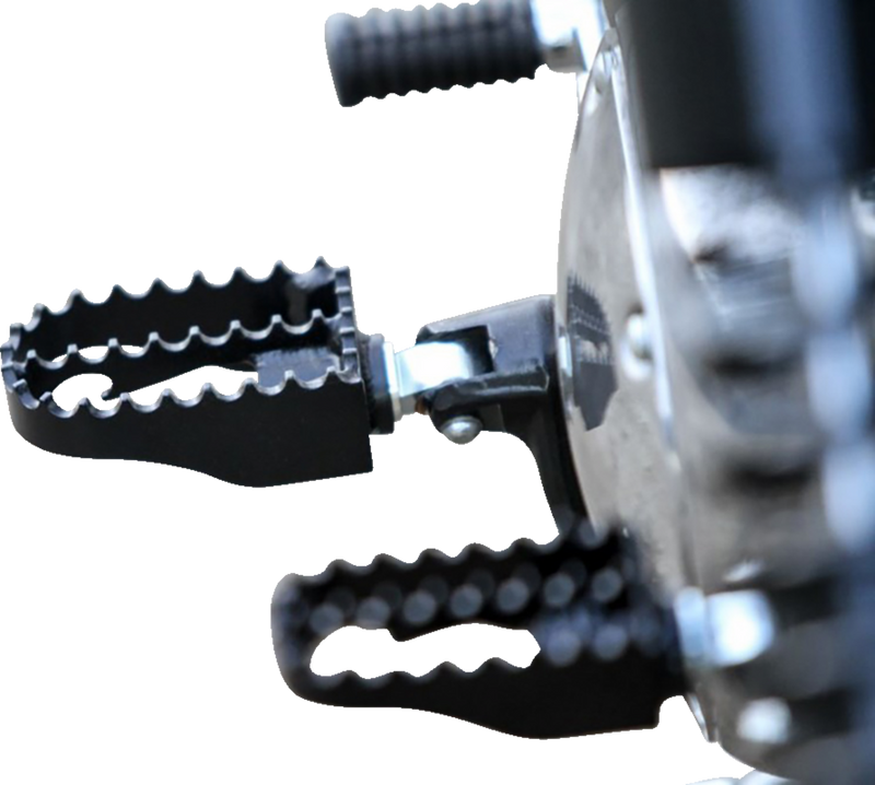 BURLY BRAND MX Footpegs - Driver/Passenger - Black - Harley-Davidson 1997-2019 - B13-1009B - PartsOutlet.com.au