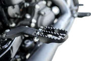 BURLY BRAND MX Mini Footpegs - Driver/Passenger - Black - Harley-Davidson 1997-2019 - B13-1010B - PartsOutlet.com.au